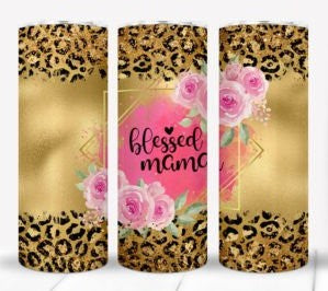 Blessed Mama Leopard - 20 oz. Tumbler