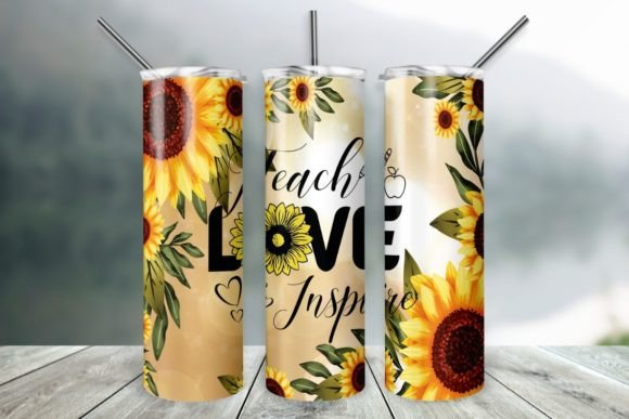 Teach Love Inspire Sunflowers - 20 oz. Tumbler