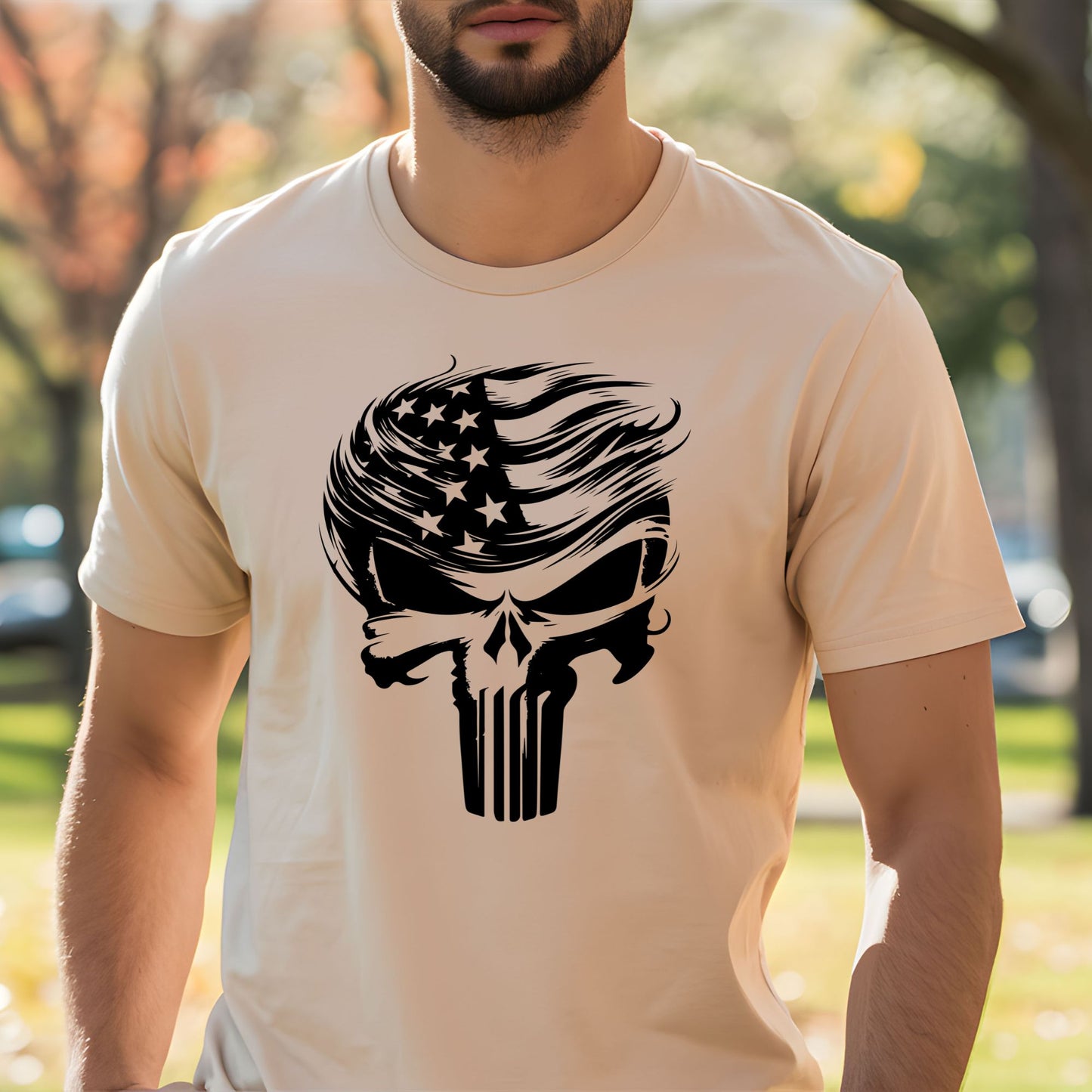 Trump Punisher Shirt in Tan