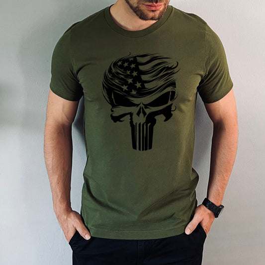 Trump Punisher Shirt in Olive